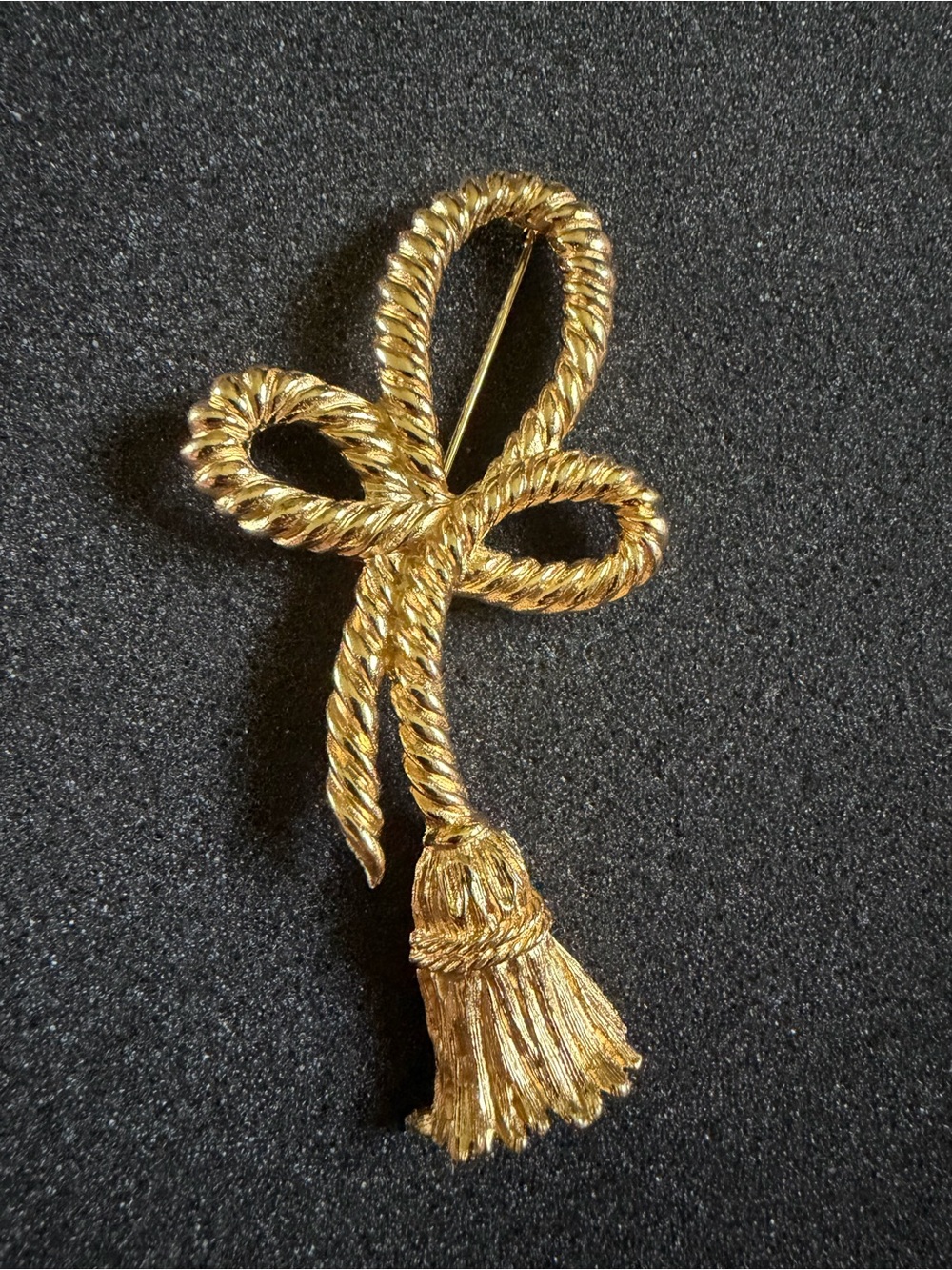 Large Vintage Givenchy Paris Rope Tassel Brooch